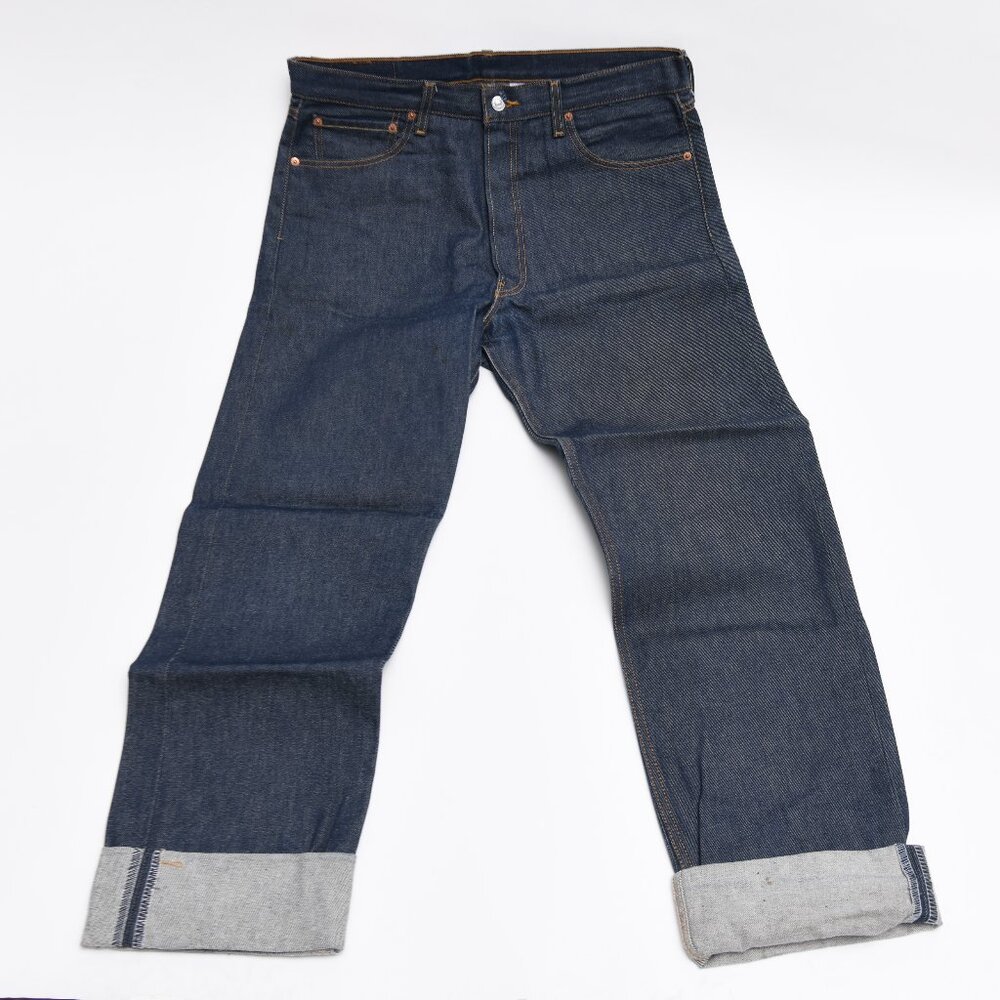 Levi's 501 XX rigid finish jeans.